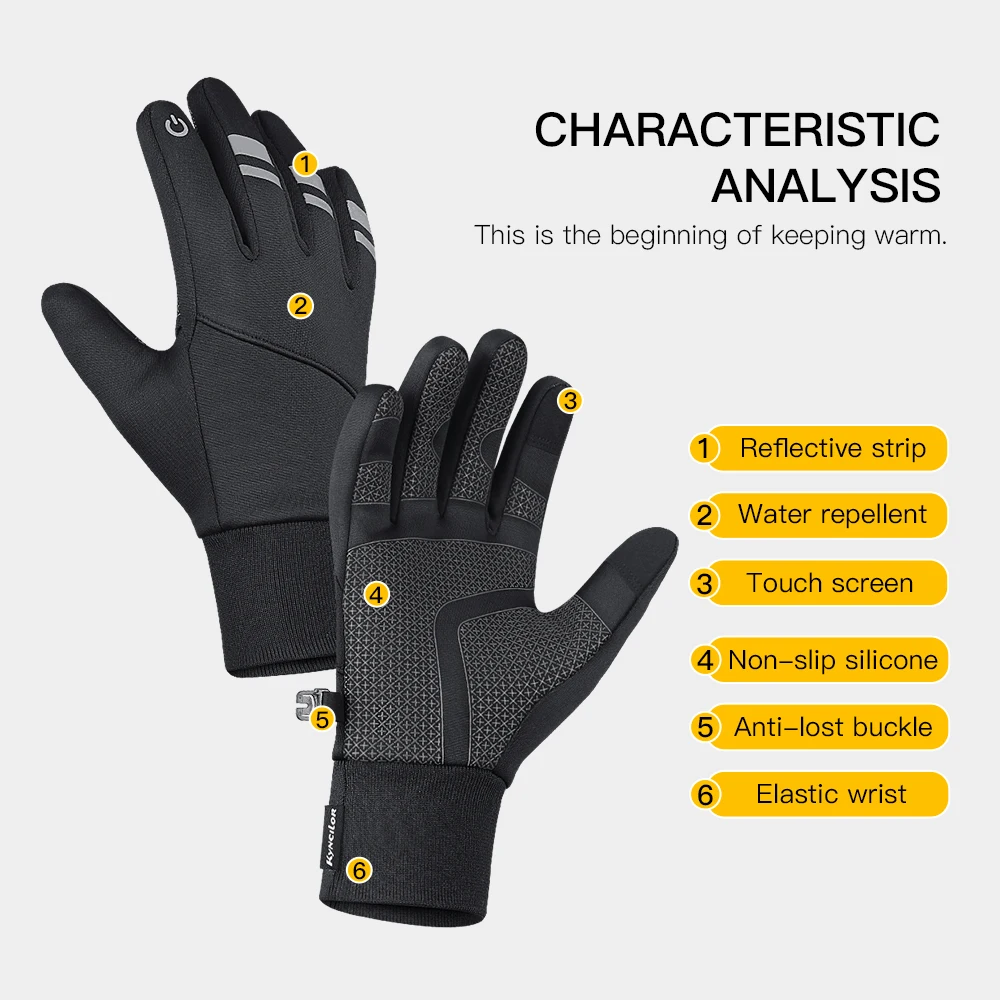 NEW Winter Sports Plus Velvet Warm Gloves For Men And Women Touch Screen Ski Cycling Bicycle Riding Cold-Proof Outdoor Gloves 2