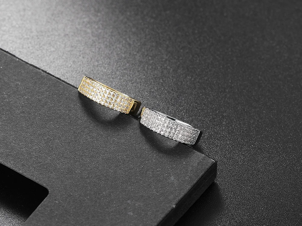 Zarte INS Diamant Stacking Ring für Frauen Trend Mode Passende Gold Zirkon Finger Zubehör Ring Rock Hiphop Schmuck R745 – Detail 7