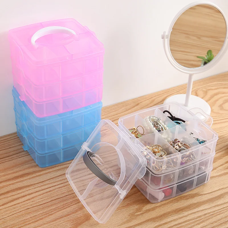 

Large-capacity Jewelry Storage Box Transparent Finishing Box Necklace Ring Stud Earrings Storage Box Jewelry Box Ornament Box