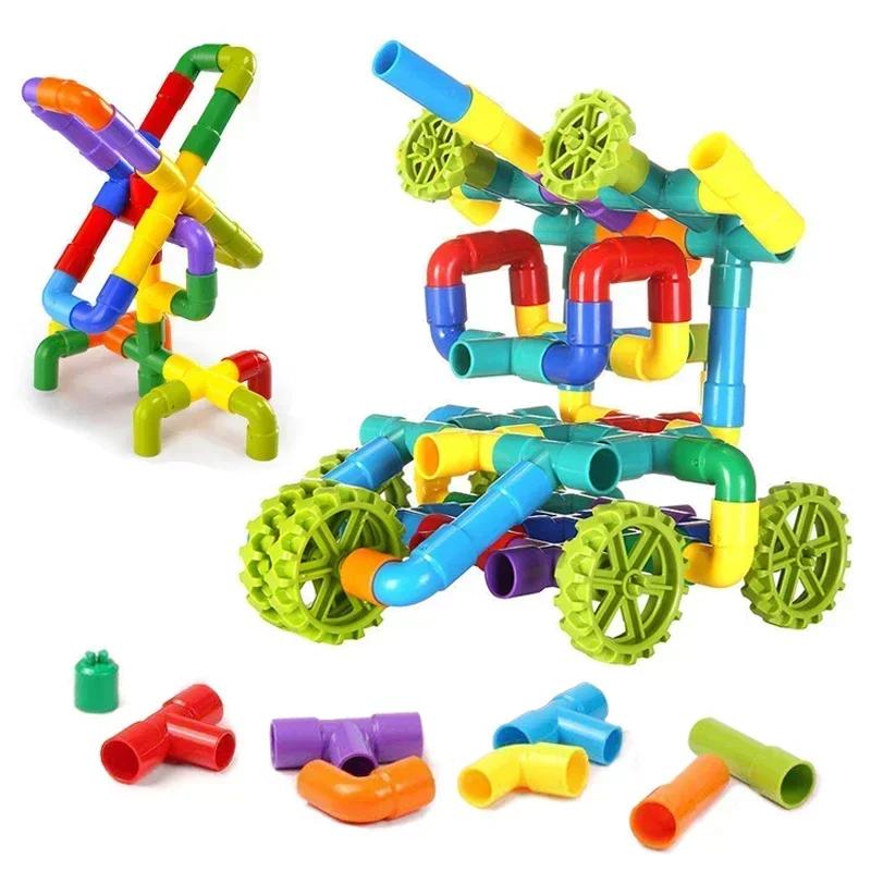 Children's Pipe Building Blocks Toy for 3 Years Old Kindergarten