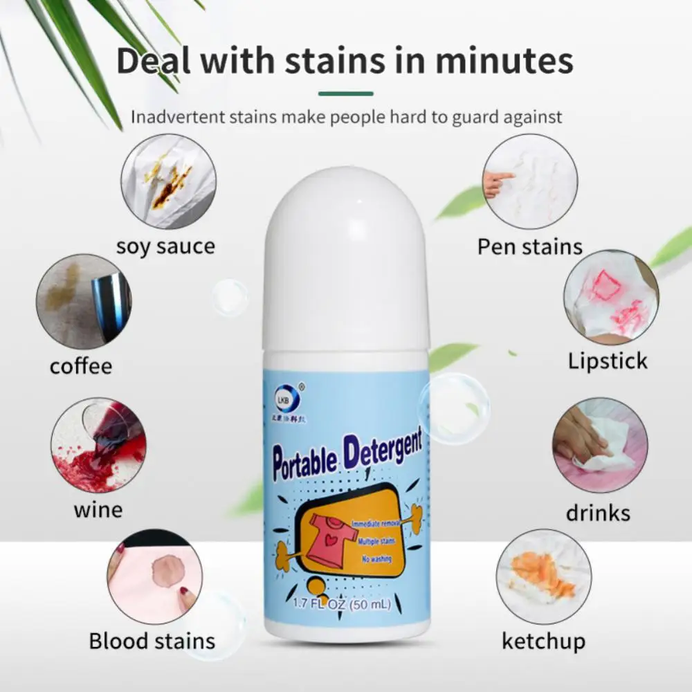 Stain Remover For Clothes 100ml Garment Stubborn Stain Cleaner With Brush  Head Quick Cleaning Wash Free Downwear Detergent - AliExpress