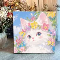 Oil Painting By Number House Tree DIY Digital Oil Painting Scenery Drawing By Numbers Adults Kit Cat Handpainted Gift Home Decor 3