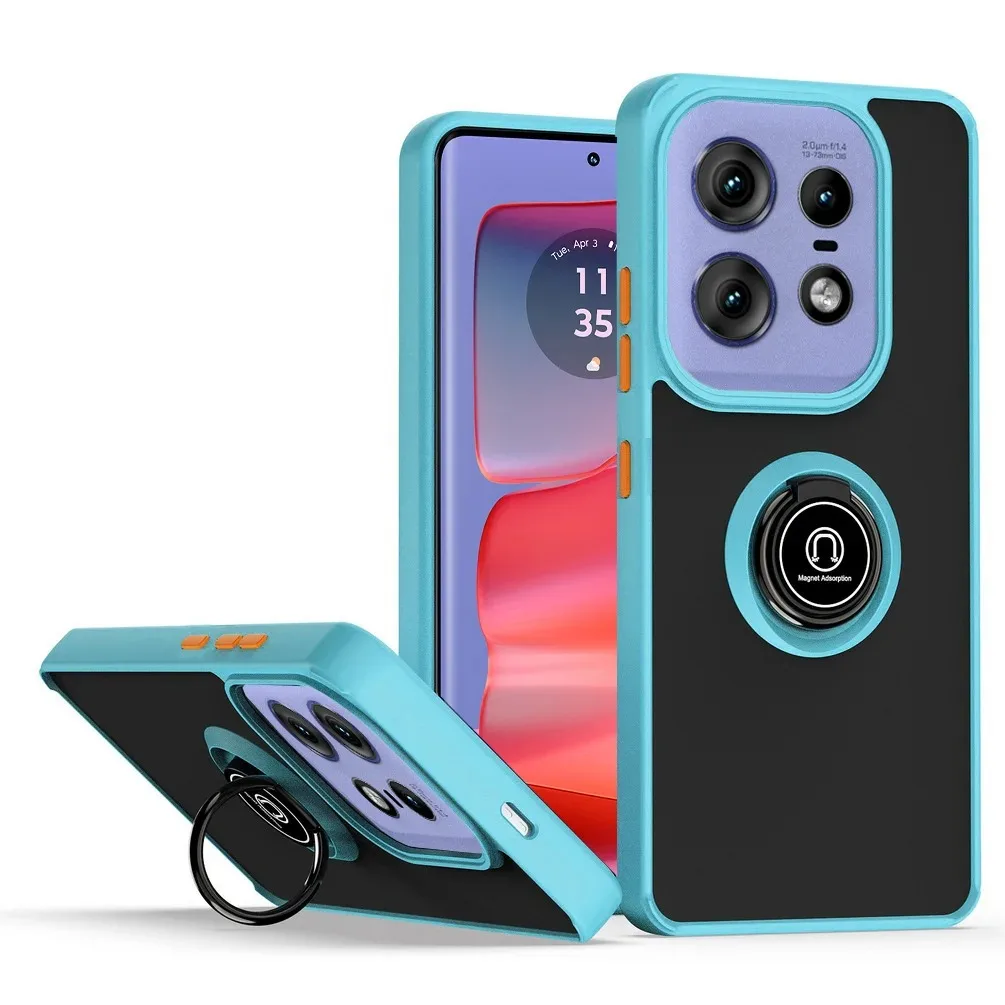 Durable Armor Matte Case with Magnetic Ring Holder Stand – Shockproof Protection