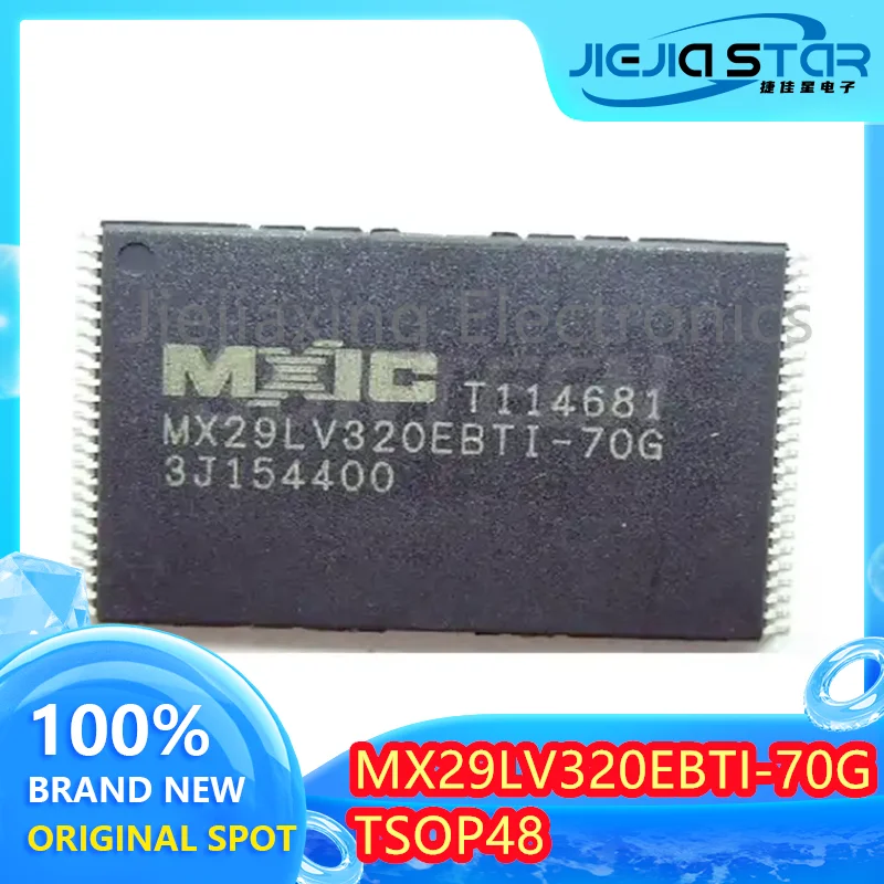 

5 шт., бесплатная доставка MX29LV320EBTI-70G, 100% новый импортный оригинальный SMD TSOP48 32M микросхема памяти, электроника