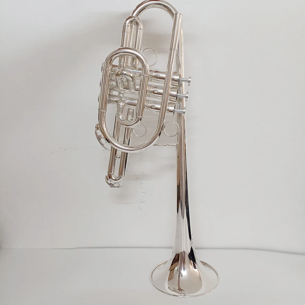 JYTR-E170 Marching Trumpet B key Silver plate case mouthpieces