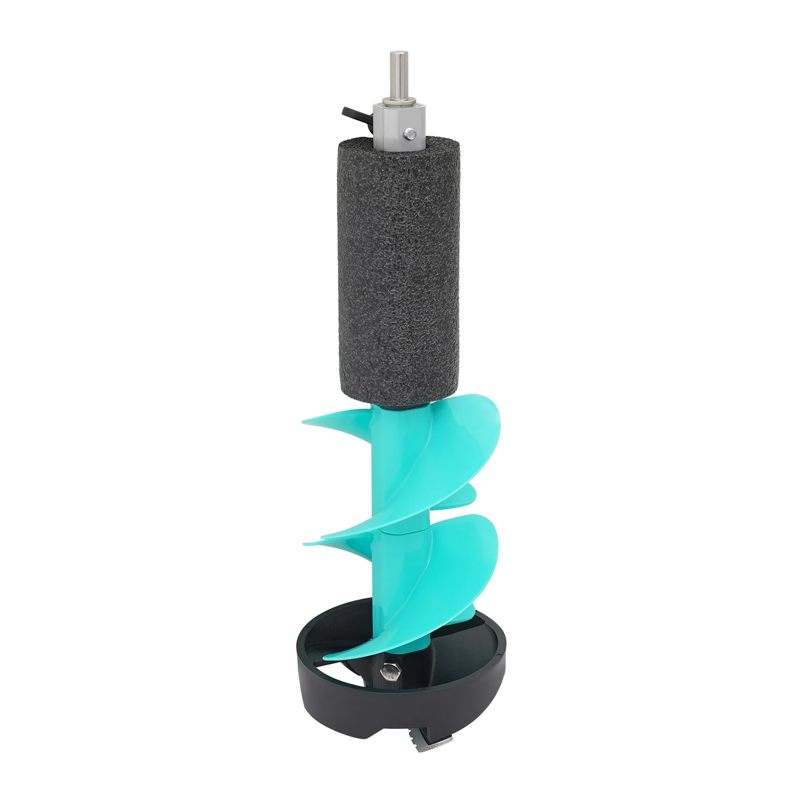 19.29" Ice Drill Auger - Nylon & Stainless Steel Electric Drill Attachment with Blade Protective Cover for Ice Fishing