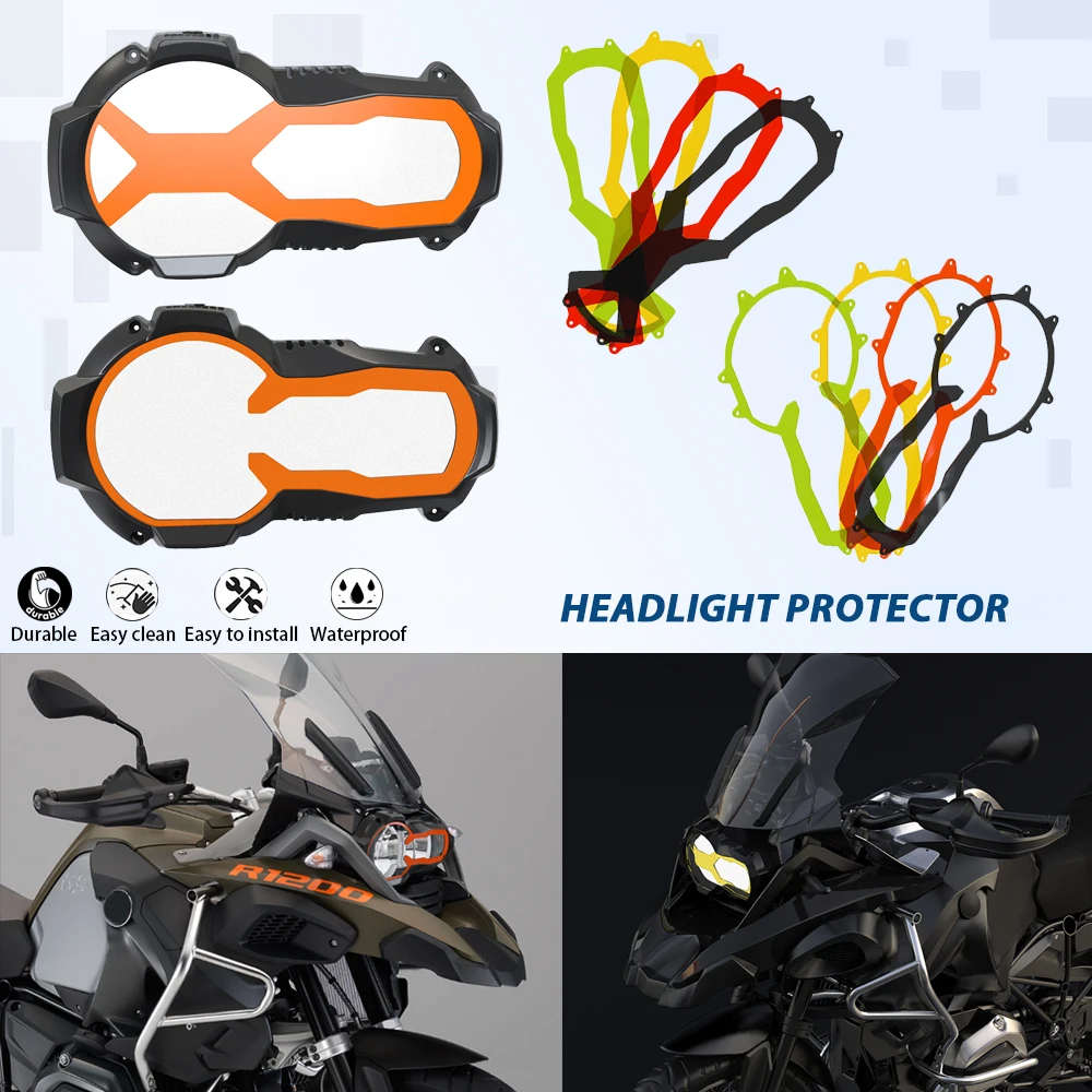 

Head Lights Grille Guard Cover For BMW R1250GS Adventure Flipable Headlight Protector 2013-2024 R1200GS LC ADV Edition R 1250 GS