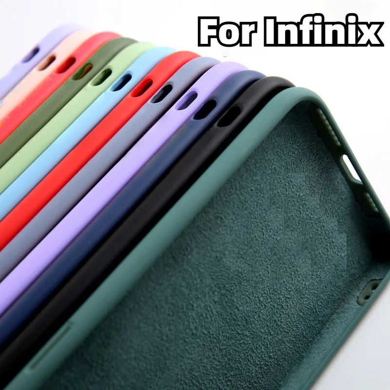 Original Liquid Silicone Case for Infinix Note 10 Pro 11 11i Zero 8 8i Soft Shockproof Cover Hot Play 10t 10s nfc Bumper | Мобильные