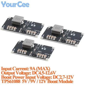 5pcs/1pc TPS61088 DC High Power Lithium Battery Step Up Boost Board Power Supply Module 5V 9V 12V 10A 1MHz Switch Frequency PCB 1