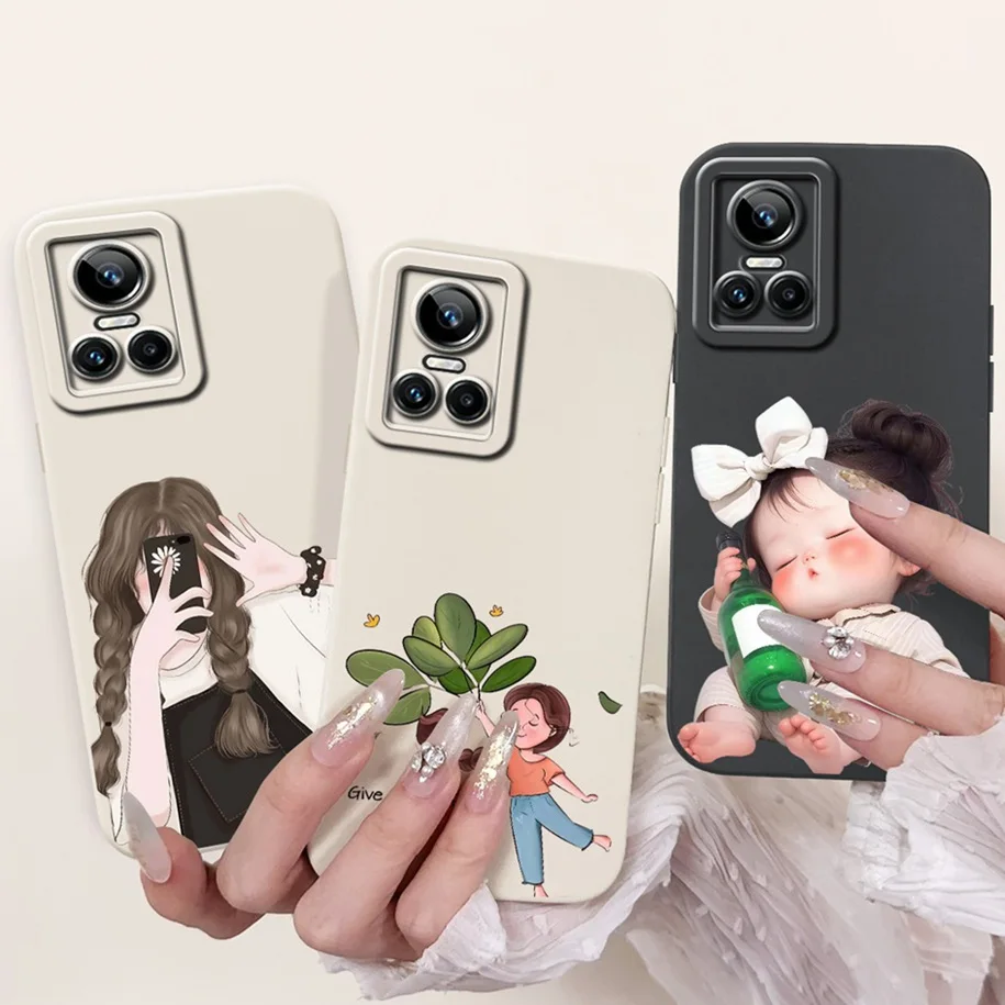 Floral Shockproof Silicone Matte Phone Case – Stylish & Protective TPU Cover