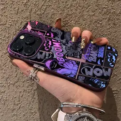 Custodia per telefono con graffiti di moda, design artistico vivace