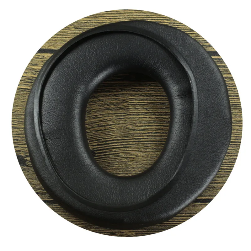 Replacement 1 Pair Sheepskin Protein Leather 115X110MM Ear Pads For MDR-CD750 CD1000 CD2000 CD3000 Headphones Earmuffs black