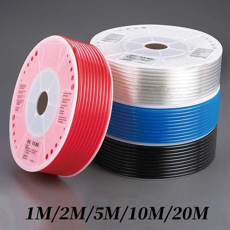 

1M/2M/5M/10M/20M Air Component Hose Polyurethane Tubing 4mm 6mm 8mm 10mm 12mm Pipe Line Hose Pneumatic Tube for Compressor