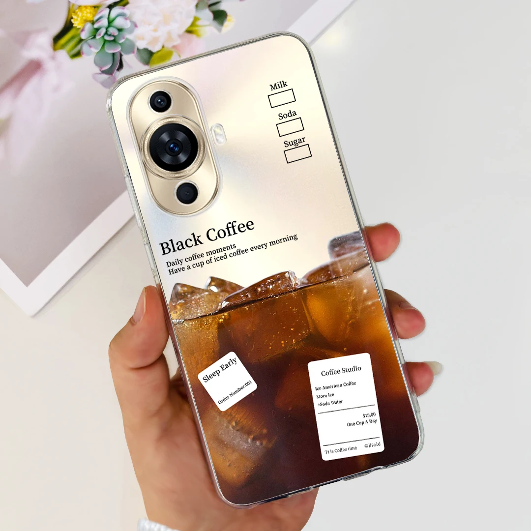 Cute Painted Clear Silicone Soft TPU Phone Case for Huawei Nova 11 Series