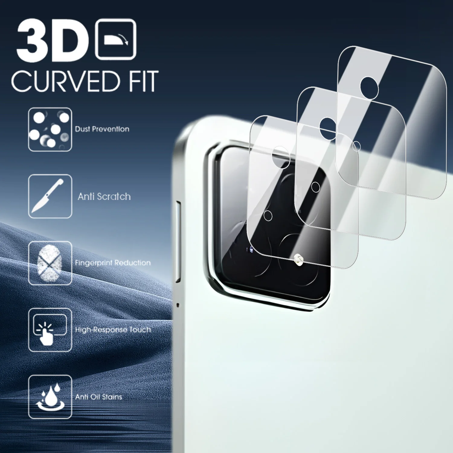 1–5 Stück gehärtetes Glas für Xiaomi Pad 7/7Pro, Kameraobjektivschutz, kratzfest, HD, klare Schutzfolien für Mi Pad 7 7Pro – Detail 1