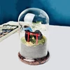 15*30cm Big Size Seperated Glass Dome Vase Home Decoration Transparent Higher Base Cover DIY Friend Gift Wedding Prop 5