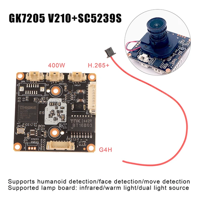 4Mp Ip Camera Board Smartsens Sc5239S Goke Module H.265 Ai Face Motion Detection Rtsp Cctv Network Video Surveillance 2
