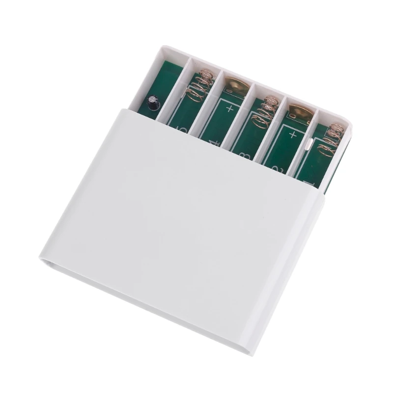 DIY 5x18650 Battery Power Box 19V 5.5x2.1mm UPS Power Supply Box with 5.5x2.5mm to 5.5x2.1mm Cable for Car DVR