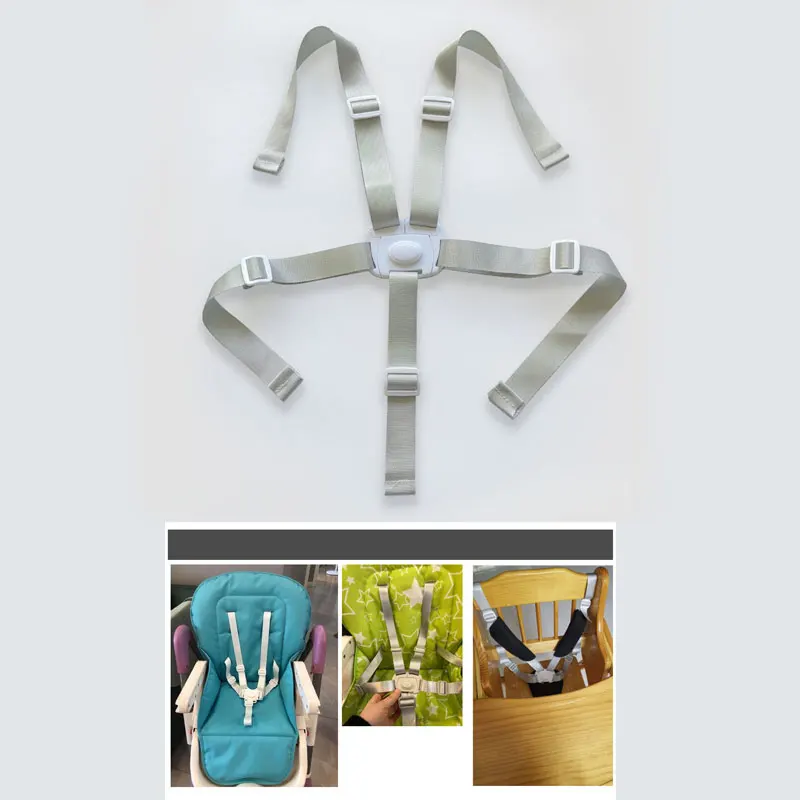 

Children's Dining Chair Safety Belt Five Point Safety Strap for Infants Baby Stroller Kid's Chair Accessories