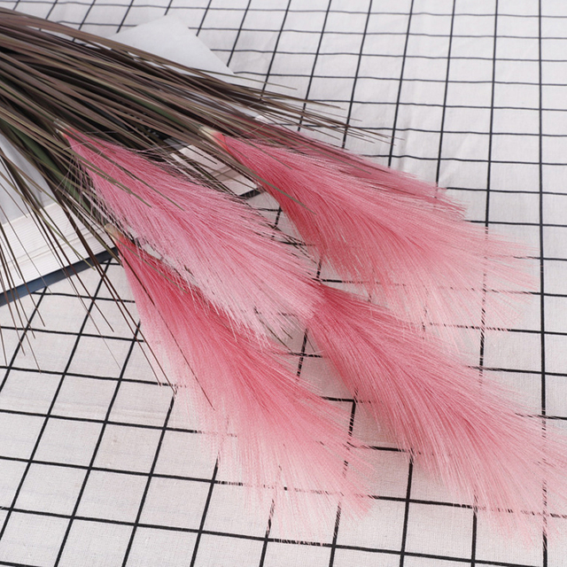 Reed Grass Dog's Tail Grass Spring Wedding Party Living Room Home Decoration Flower Arrangement Diy Fake Reed Bouquet