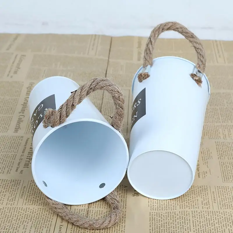 Umbrella Holder Vintage Metal Stand with Handles Indoor Strong Free Standing Round Organizer umbrella holder
