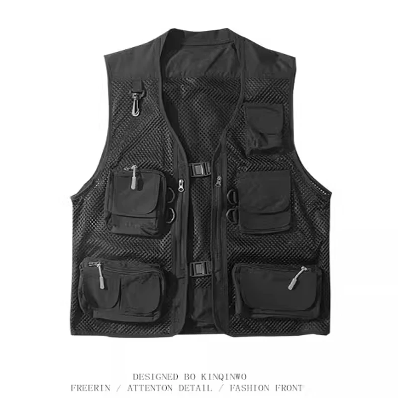 Description Picture 4 of itemHip-hop style vest vest tactical vest vest loose wear casual jacket jacket tide