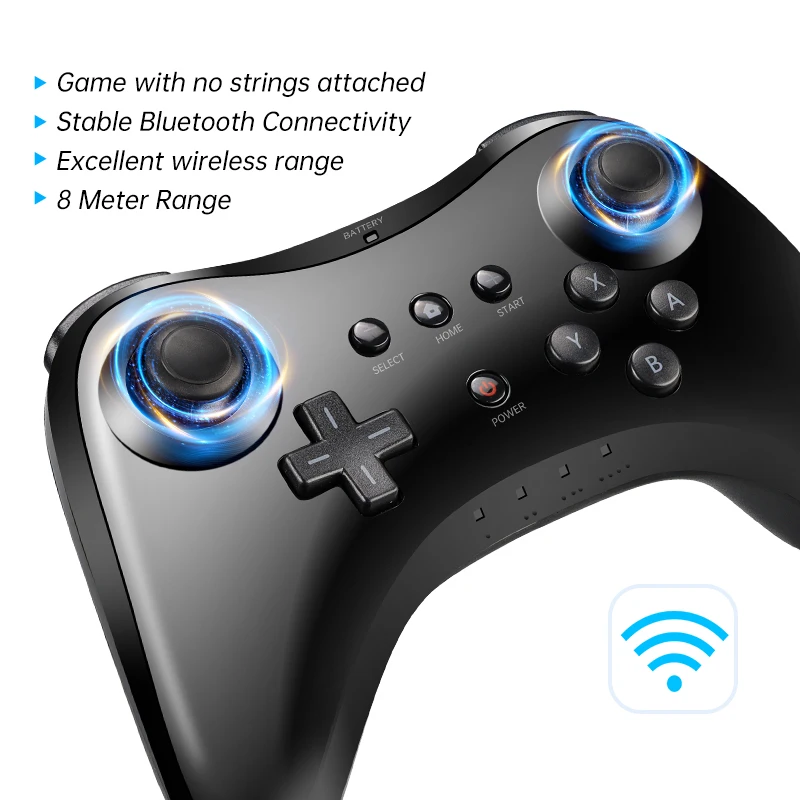 Wireless Bluetooth Classic Controller for Wii U Pro Gamepad