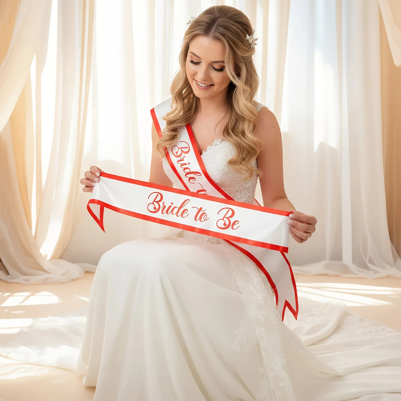Personalized Bridal Party Sash 1