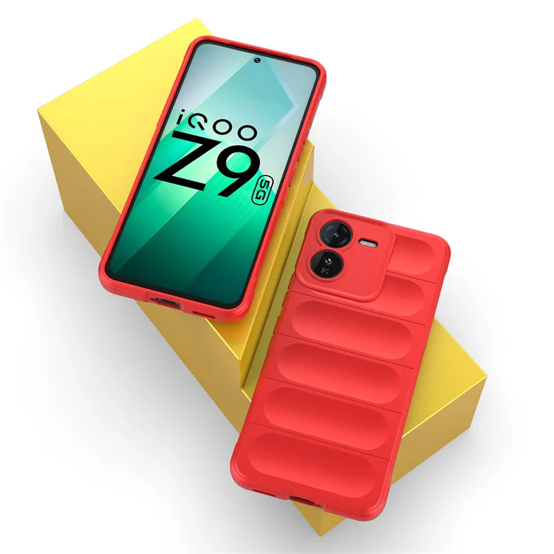 For IQOO Z9 5G Case IQOO Z9 5G Cover Cases Skin-Friendy Luxury Silicone Shockproof Protective Phone Back Cover For IQOO Z9 5G 2