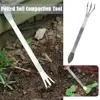 Stainless Steel Root Rake 3-Prong Loosen Soil Bonsai Tool Garden Turning With Handle Ergonomic Tree Tools Soil Bonsai U1I9 1