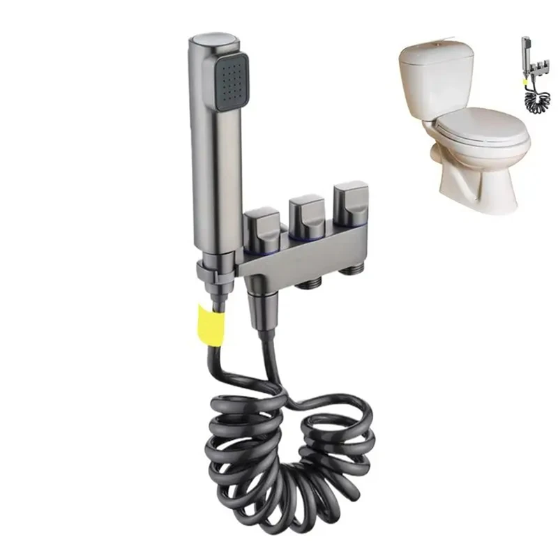 Description Picture 5 of itemBidet Sprayer For Toilet Bidet Sprays Hoses Kit Multifunctional Easy To Install Adjustable Water