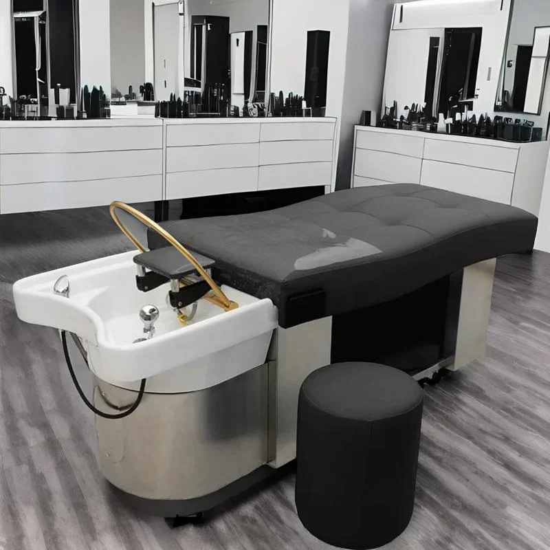 Stylist Salon Shampoo Chair Head Spa Modern Equipment Makeup Chair Recliner Barber Chaise Coiffeuse Cabeceiras Furniture HD50XF