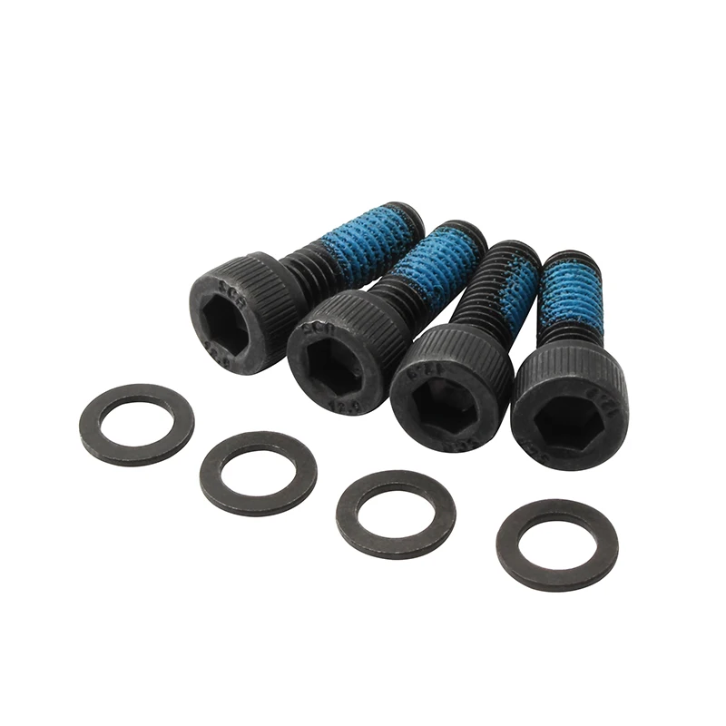 Kit 4 Viti In Acciaio M6x18mm Per Fissaggio Pinza Freno A Disco Bici – Adattatore Universale Nero
