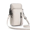 Lightweight Crossbody Messenger Bag, Women's Cow Leather Small Shoulder Purse, Multi Compartment Pocket, Vertical Phone Bag 1