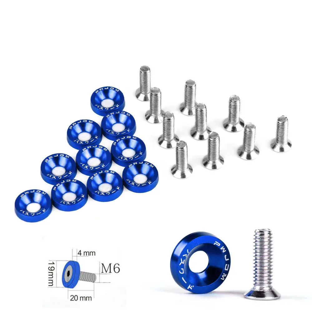 Auto Accessories Washer License Plate Bolts 10PCS