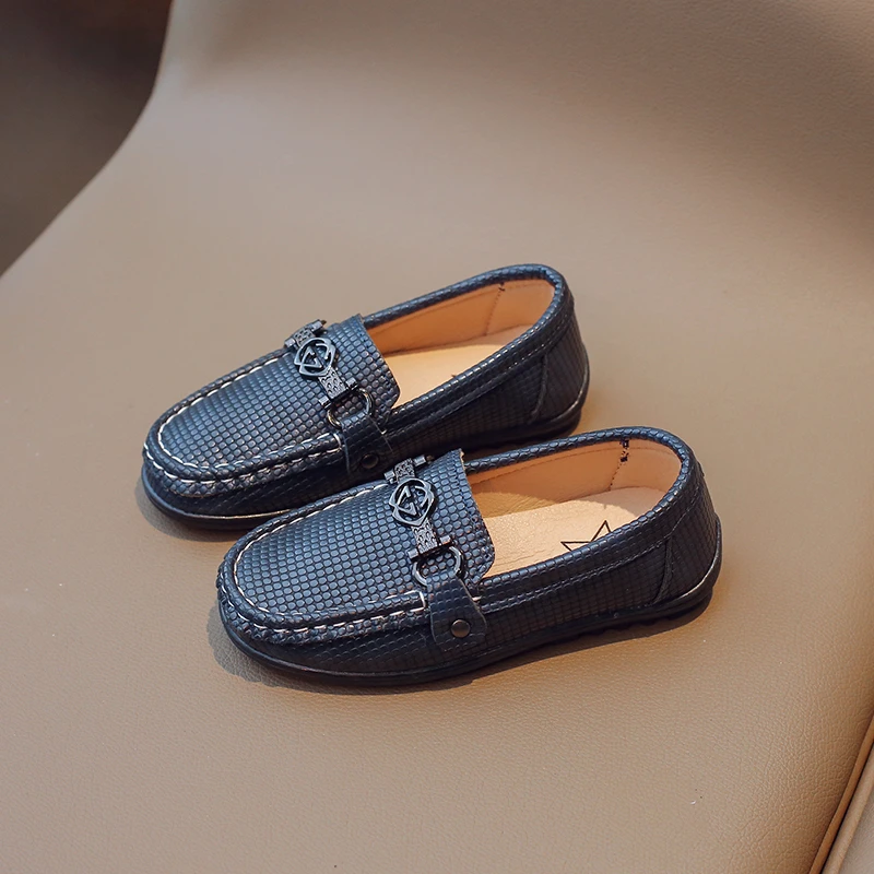 Kids Leather Loafers Casual Shoes for Boy Girl