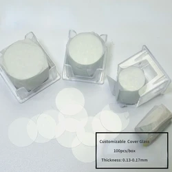 Variety Pack of Round Microscope Glass Coverslips - 100 Pieces (19mm)