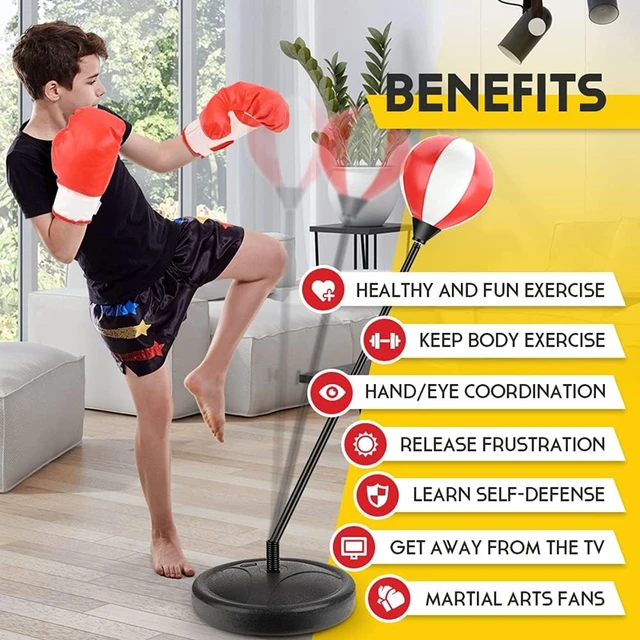 Reflex Punching Bag Adjustable Punching Bag Stand (47-59