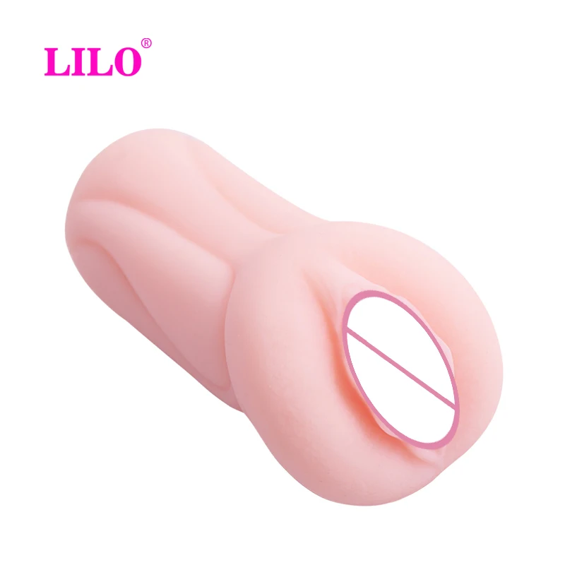 LILO Adult Supplies Male Masturbation Cup Sex Toys Portable Pocket Aircraft Tools for Men Realistic Silicone