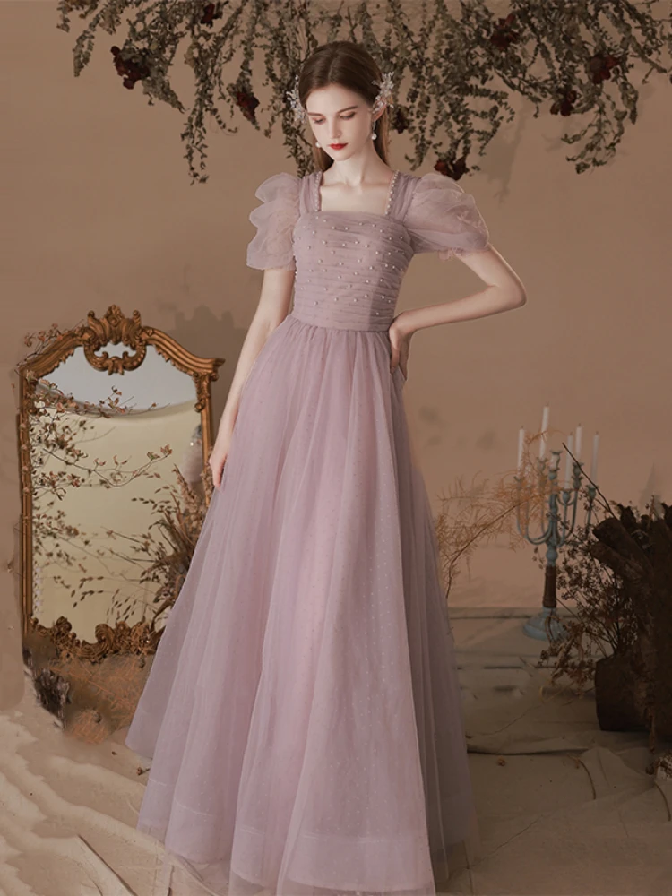 

Party Dresses With Long Sleeves Prom Dress 2024 Elegant Gowns Evening Gown Robe Formal Luxury Suitable Request Occasion Women