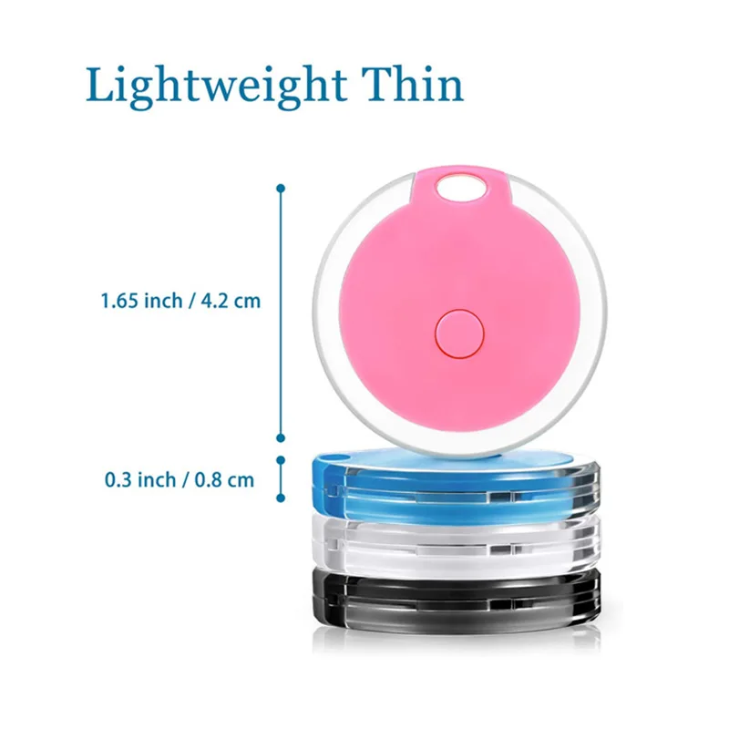 Round smart anti-loss device Keychain tracker Locator Bag Finder Bluetooth pet tracker
