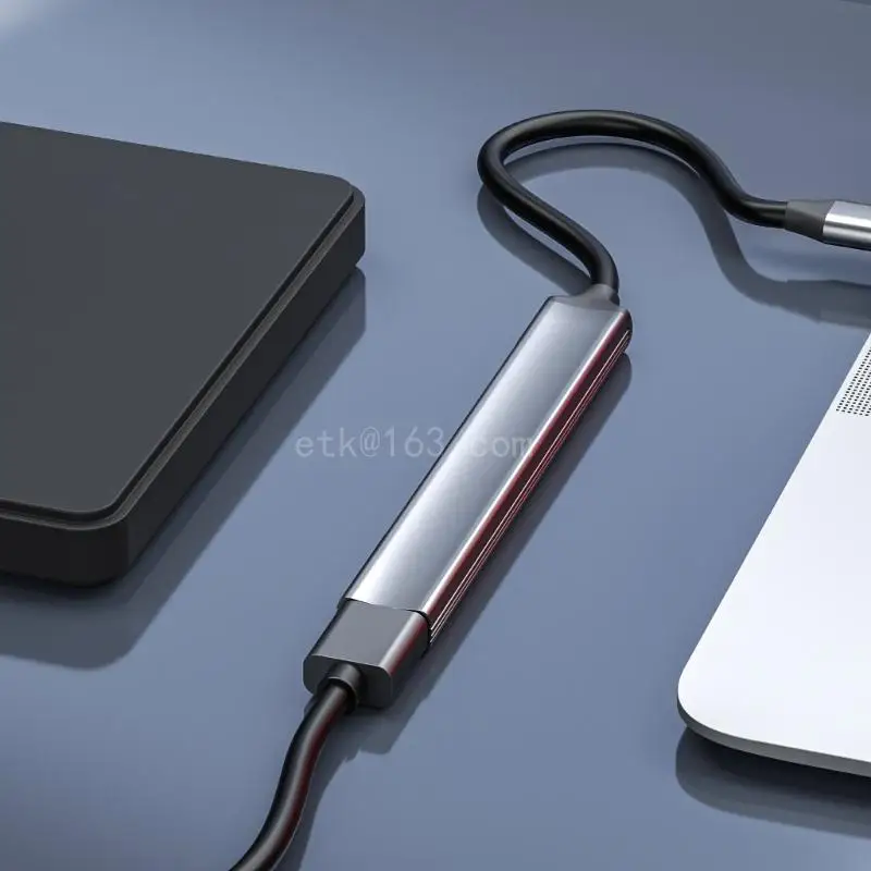 PD 60W 충전 기능이 있는 5 in 1 Type C 허브, 노트북용 USB2.0 USB3.0 USB C 10Gbps 2개