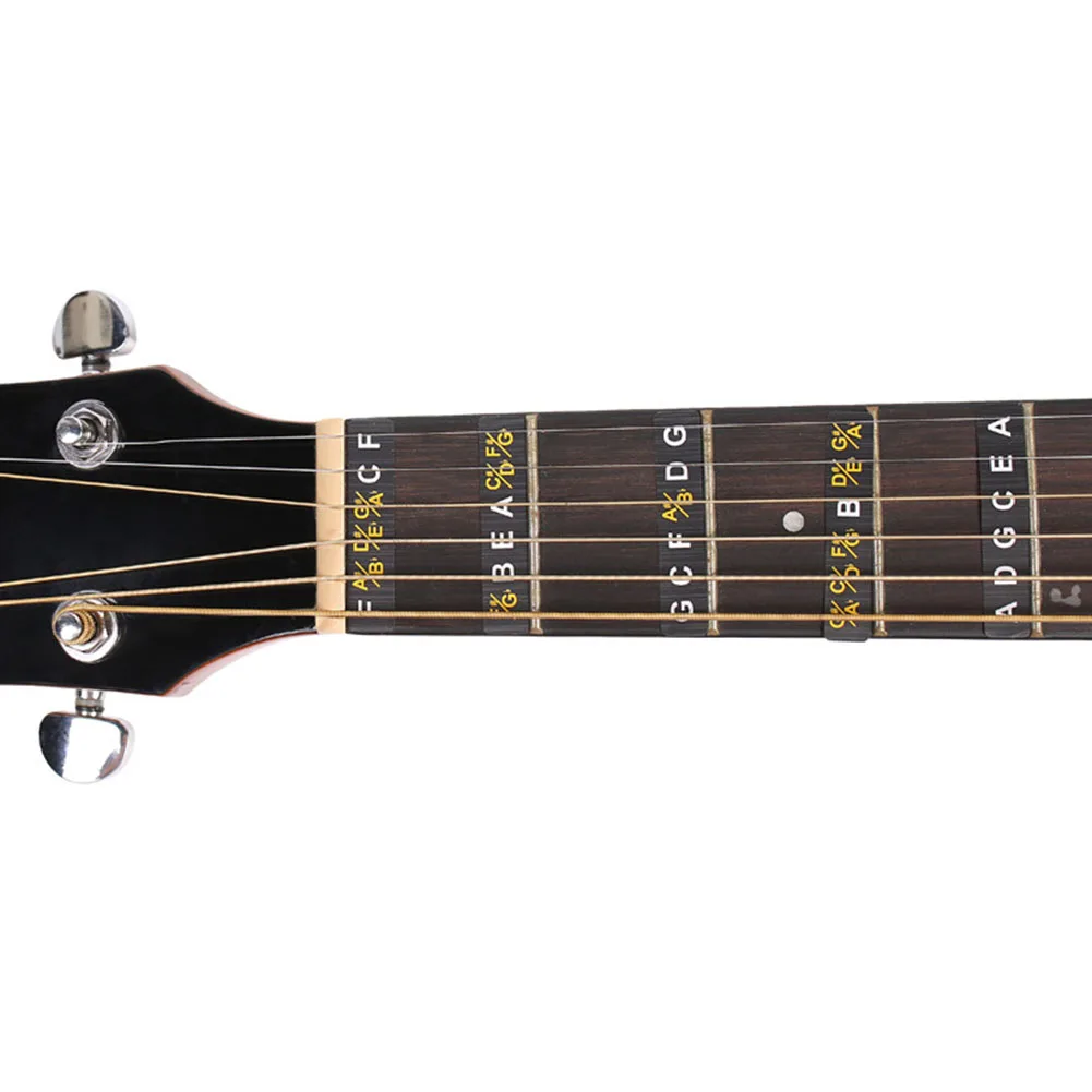Gitarren aufkleber Skalen Notizen Bund Abziehbilder Anfänger Lerne tikett Gitarren Griffbrett Aufkleber Gitarren dekor für Saiten instrumente – Detail 3