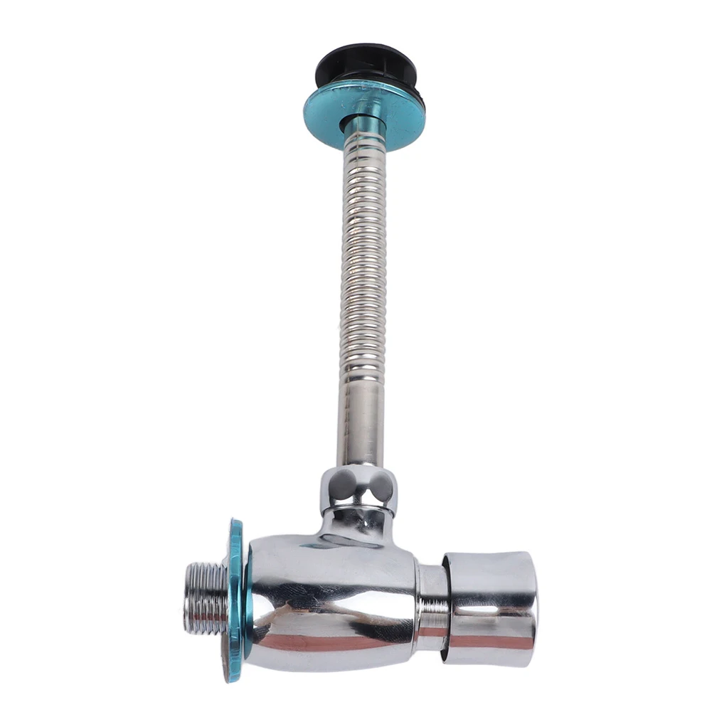 Valvola Di Scarico Manuale Per Orinatoio - In Lega, 1/2 Pollice DN15, Lunghezza Tubo 15 Cm, Pressione 1Mpa, Per Uso Domestico, Ufficio, Hotel