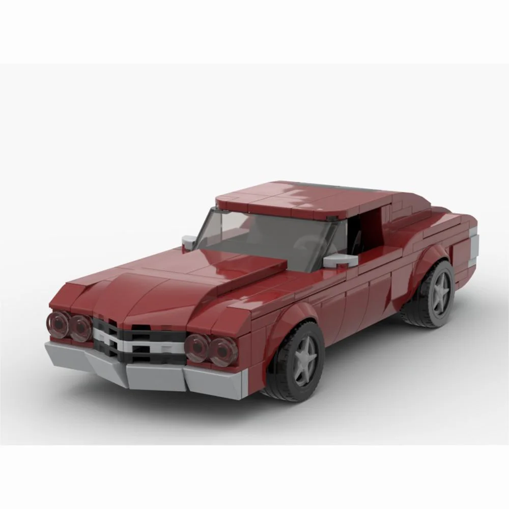 369Pcs Moc Speed Champions 1970 Chevelle 454 Cabrio Luxury Coupe Model Building Blocks Creative Garage Toys Regali Per Ragazzi