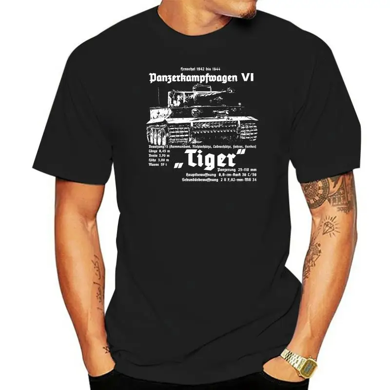 T Shirt Mens Wehrmacht Tiger Premium T-Shirt Panzer Ettes Empire Ruhm Ehre Ww2 Soldaten Tee Shirt