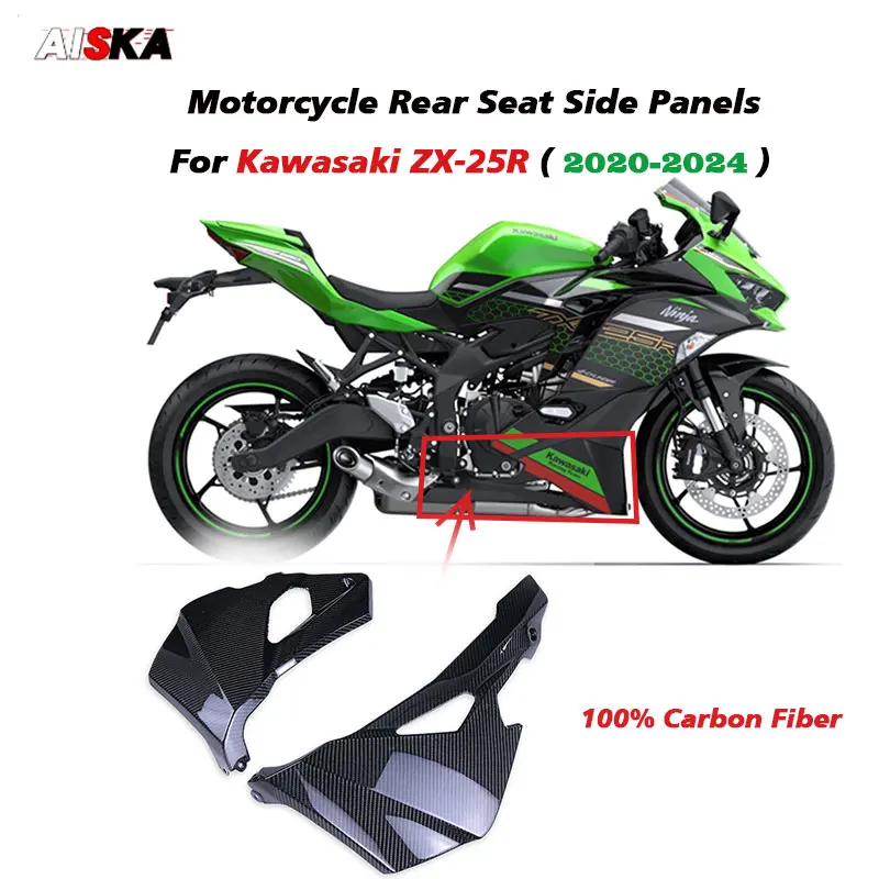 

For Kawasaki Ninja ZX25R ZX-25R 2020 - 2023 2024 3K Pure Carbon Fiber Motorcycle Accessories Belly Pan Fairing Fairings Cowl Kit