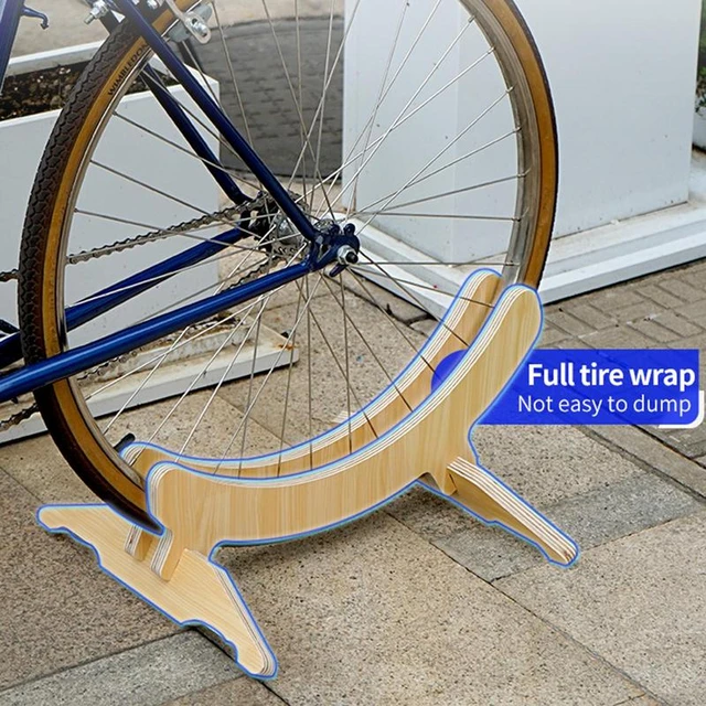 Estante de estacionamiento para bicicletas, soporte de suelo para bicicletas,  almacenamiento interior, soporte de madera para bicicletas, accesorios de  ciclismo