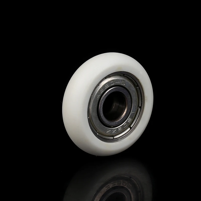 【AD】1Pc 핫셀링 608 ZZ 8*30*8.5mm POM 나일론 원형 롤러 휠 POM 포장 608ZZ 소형 베어링 풀리 플라스틱 휠