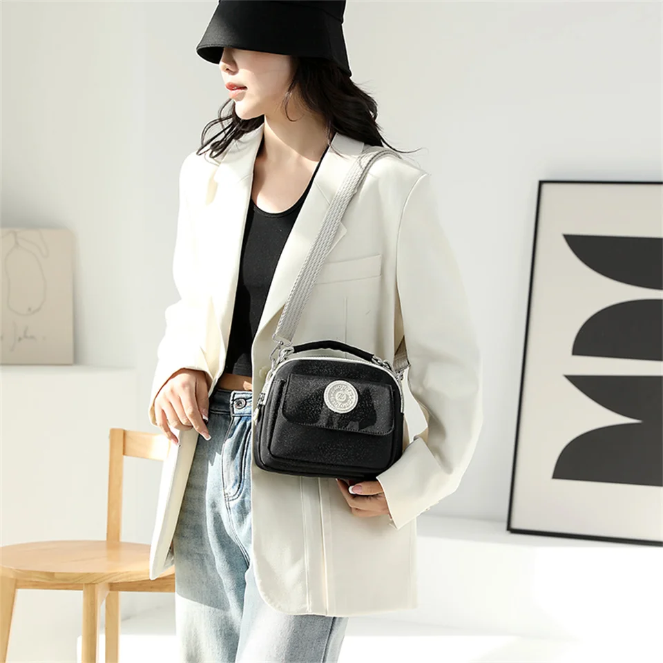 Women Handbags Zipper Shoulder Bag Female Tote Female Nylon Messenger Bags Crossbody Shoulder Bag